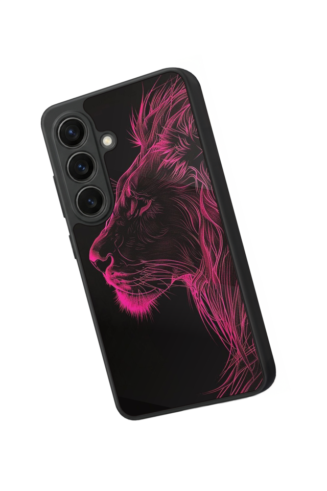 Samsung Galaxy S26 Uyumlu Aslan Tasarımlı Glossy Premium Kılıf