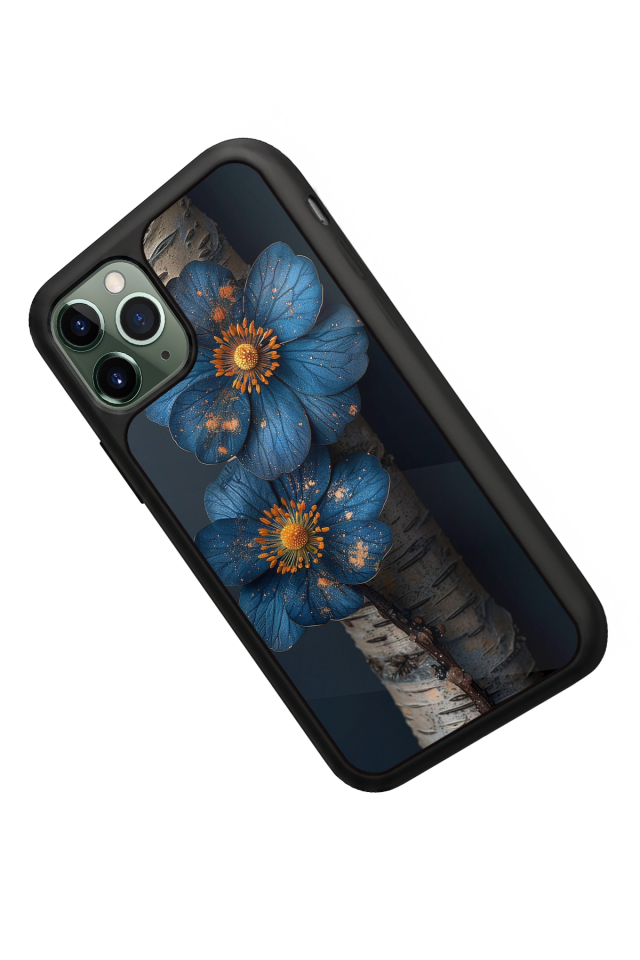 iPhone 11 Pro Uyumlu Cicek Tasarımlı Glossy Premium Kılıf