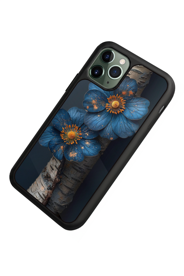 iPhone 11 Pro Uyumlu Cicek Tasarımlı Glossy Premium Kılıf