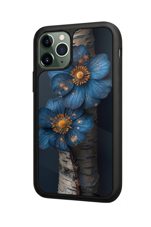 iPhone 11 Pro Uyumlu Cicek Tasarımlı Glossy Premium Kılıf
