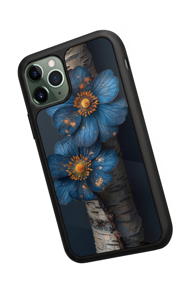 iPhone 11 Pro Uyumlu Cicek Tasarımlı Glossy Premium Kılıf