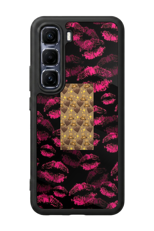 Infinix Hot 60 Pro Plus Uyumlu Dudak Tasarımlı Glossy Premium Kılıf