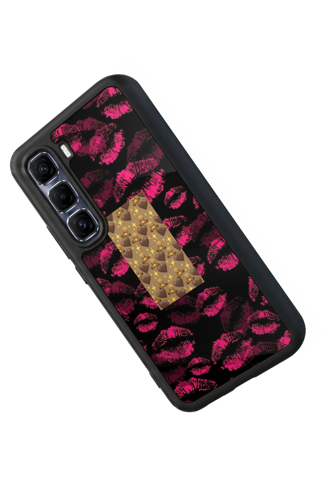 Infinix Hot 60 Pro Plus Uyumlu Dudak Tasarımlı Glossy Premium Kılıf