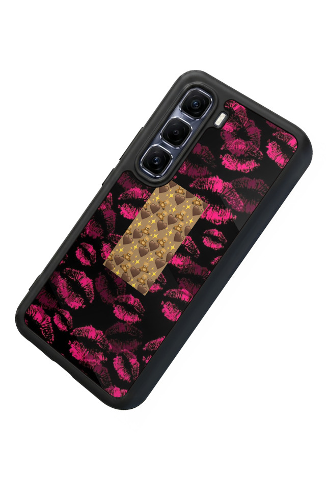 Infinix Hot 60 Pro Plus Uyumlu Dudak Tasarımlı Glossy Premium Kılıf