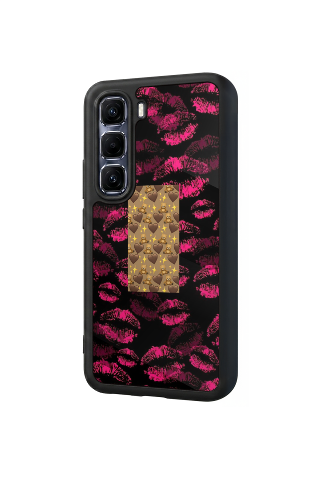 Infinix Hot 60 Pro Plus Uyumlu Dudak Tasarımlı Glossy Premium Kılıf
