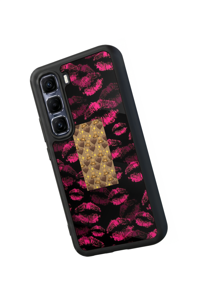 Infinix Hot 60 Pro Plus Uyumlu Dudak Tasarımlı Glossy Premium Kılıf
