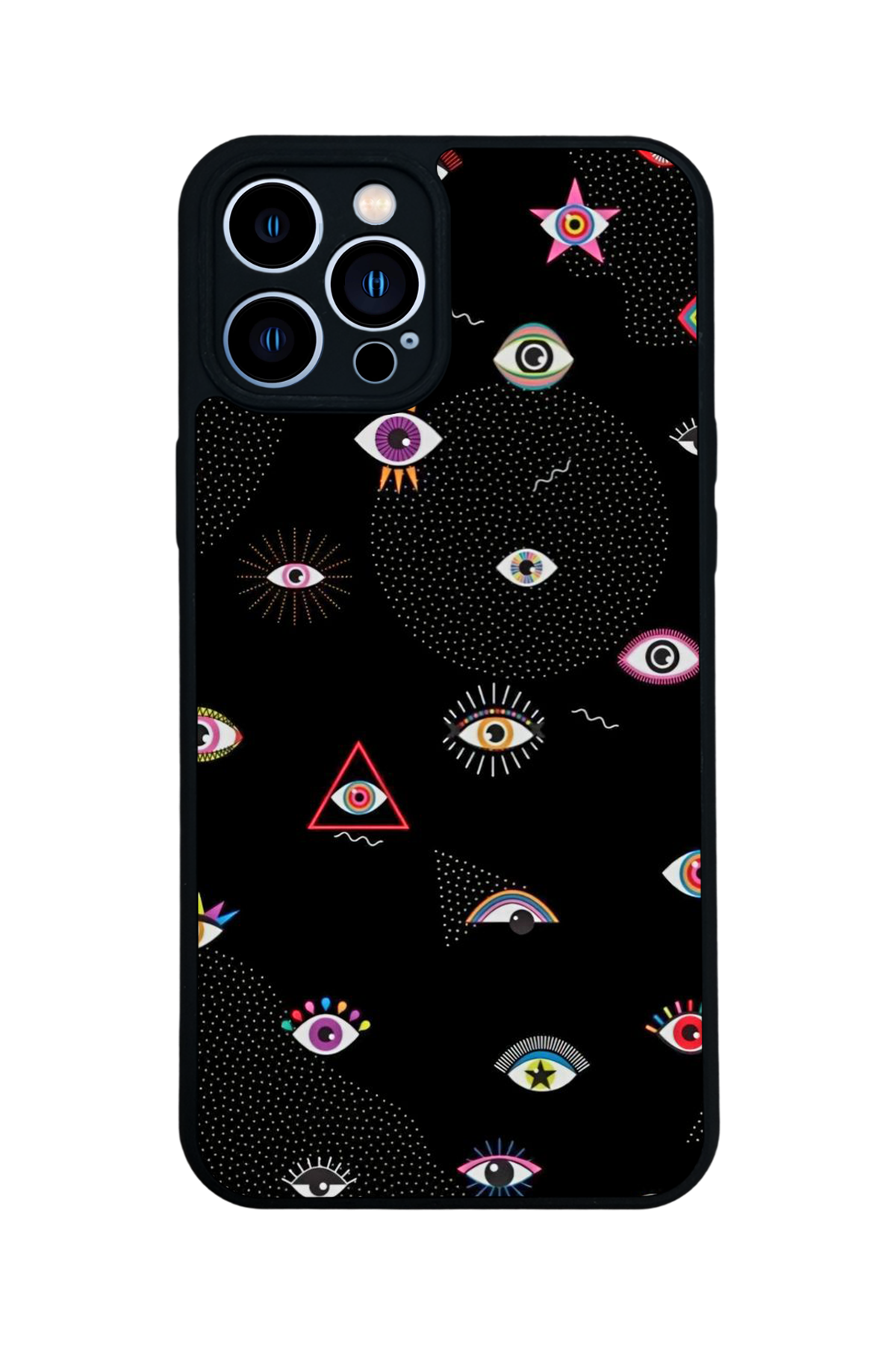 iPhone 12 Pro Max Uyumlu Göz Tasarımlı Glossy Premium Kılıf