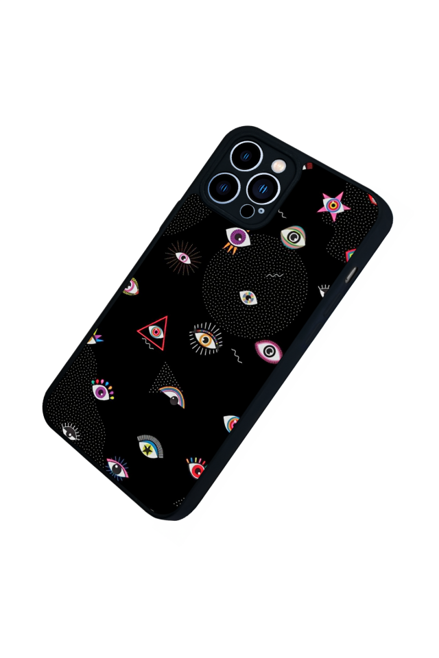 iPhone 12 Pro Max Uyumlu Göz Tasarımlı Glossy Premium Kılıf
