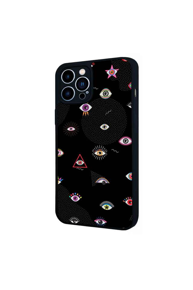iPhone 12 Pro Max Uyumlu Göz Tasarımlı Glossy Premium Kılıf