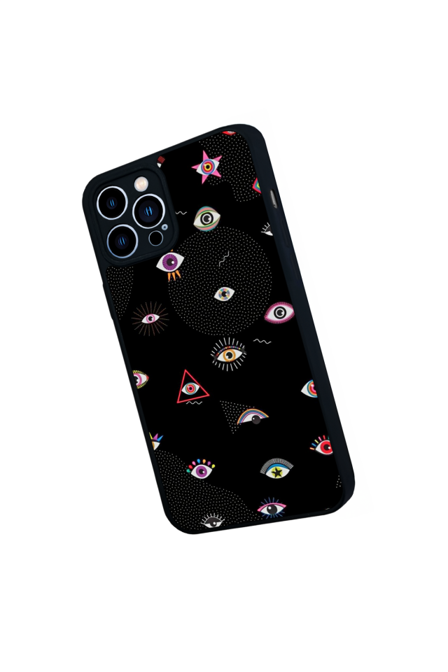 iPhone 12 Pro Max Uyumlu Göz Tasarımlı Glossy Premium Kılıf