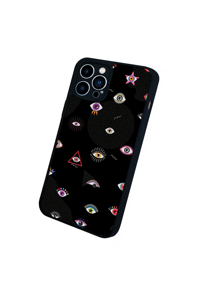 iPhone 12 Pro Max Uyumlu Göz Tasarımlı Glossy Premium Kılıf