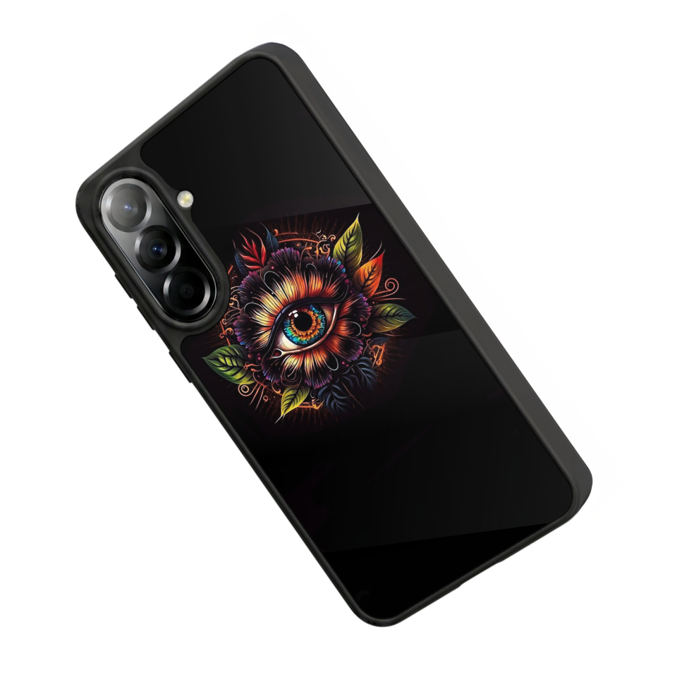 Samsung Galaxy A57 Uyumlu Göz Tasarımlı Glossy Premium Kılıf