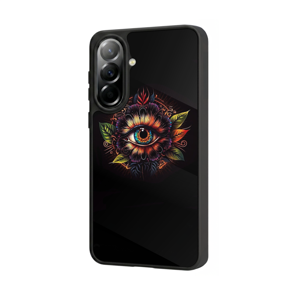 Samsung Galaxy A57 Uyumlu Göz Tasarımlı Glossy Premium Kılıf