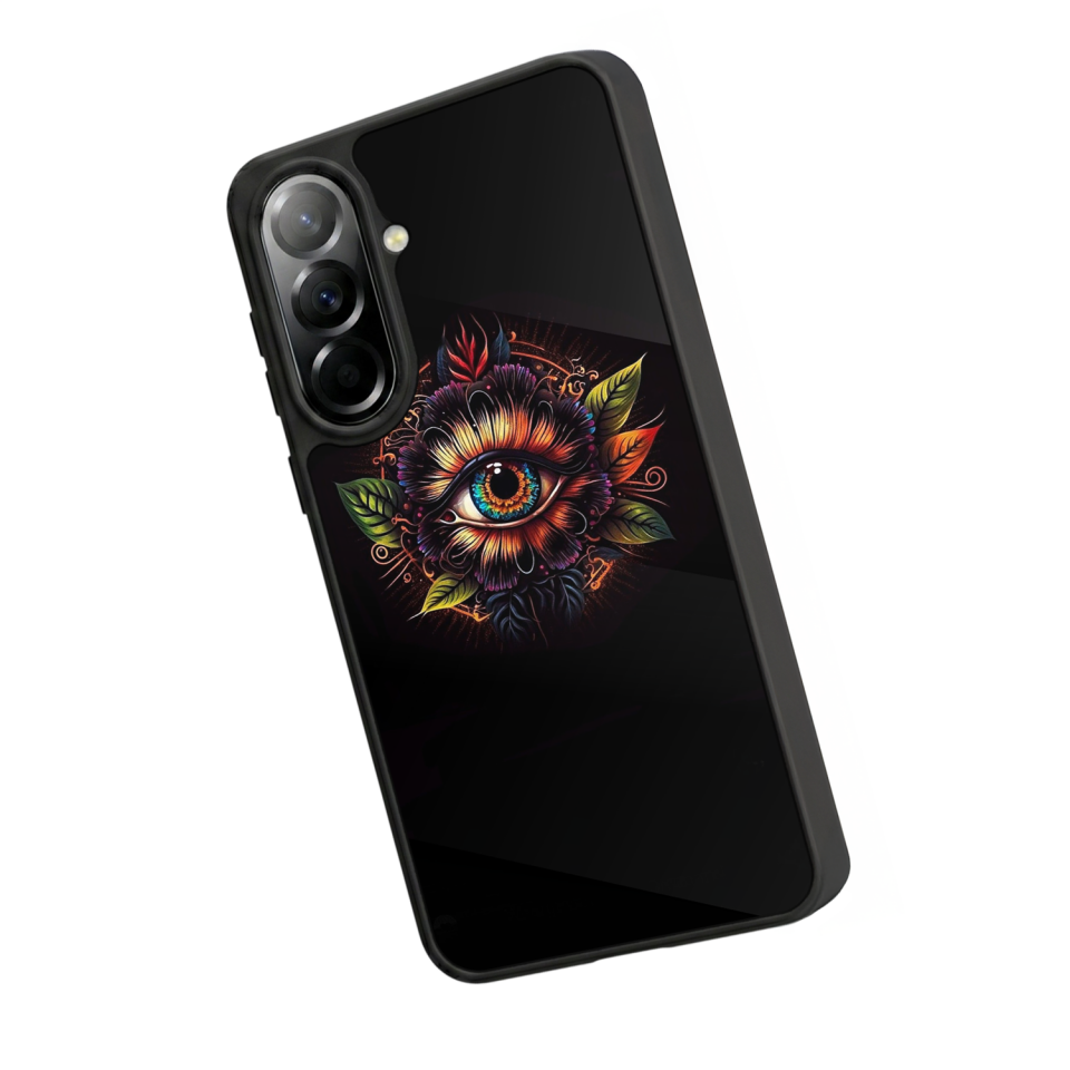 Samsung Galaxy A57 Uyumlu Göz Tasarımlı Glossy Premium Kılıf