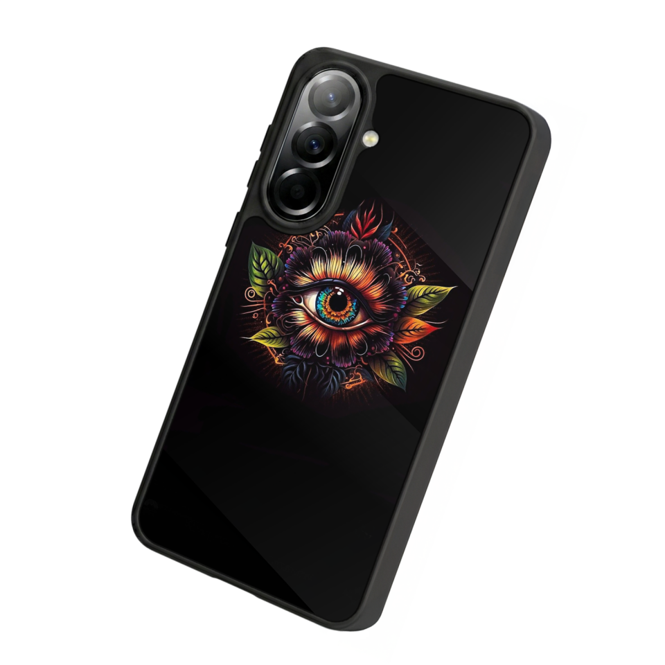 Samsung Galaxy A57 Uyumlu Göz Tasarımlı Glossy Premium Kılıf