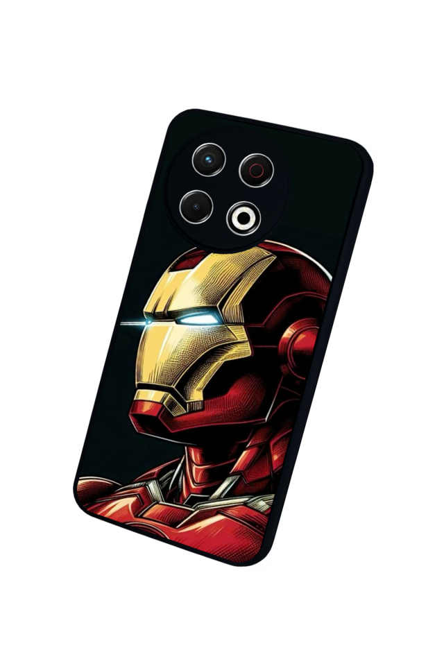Tecno Spark 30 Pro Uyumlu  Iron Man ( Demir Adam ) Tasarımlı Glossy Premium Kılıf