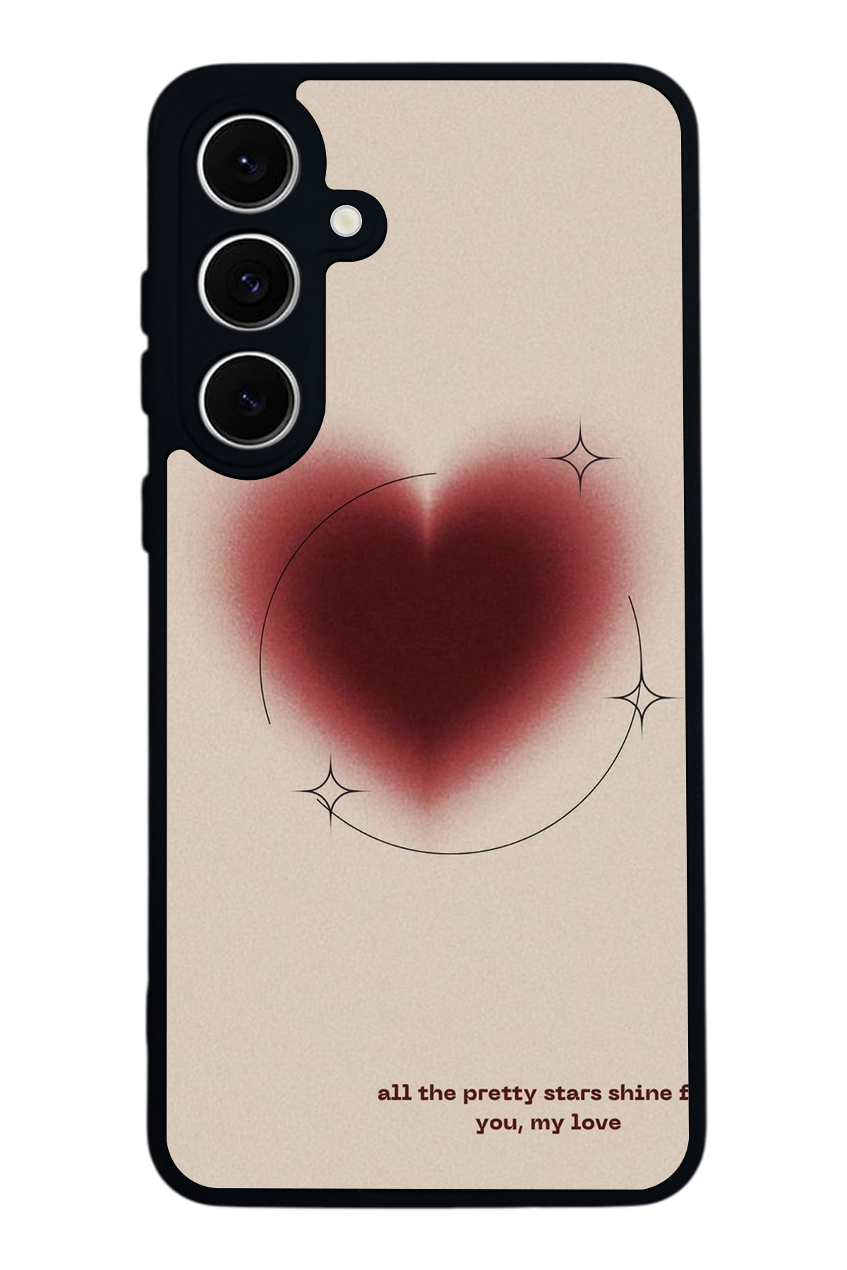 Samsung Galaxy S24 FE Uyumlu Kalp Love Tasarımlı Glossy Premium Kılıf