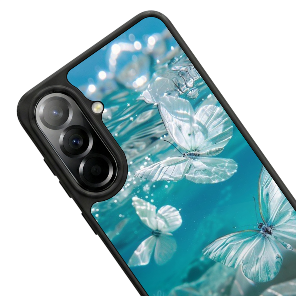 Samsung Galaxy A37 Uyumlu Kelebek Tasarımlı Glossy Premium Kılıf