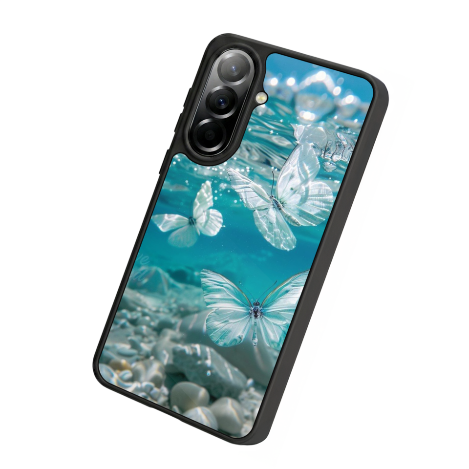 Samsung Galaxy A37 Uyumlu Kelebek Tasarımlı Glossy Premium Kılıf