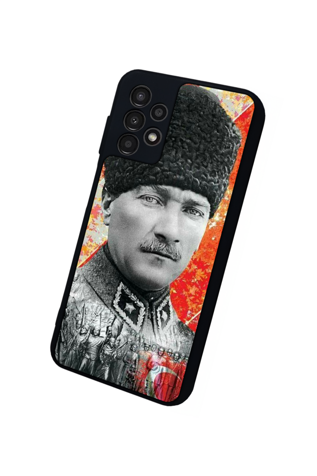 Samsung Galaxy A13 Uyumlu Mustafa Kemal Ataturk Tasarımlı Glossy Premium Kılıf