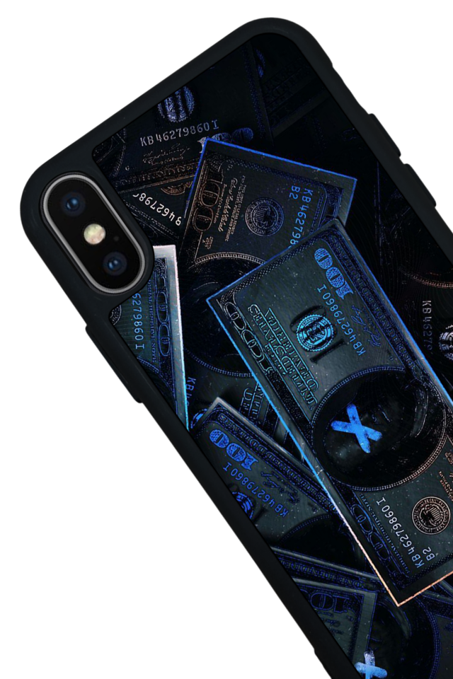 iPhone X/ XS Uyumlu Para Tasarımlı Glossy Premium Kılıf