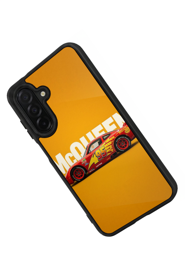 Samsung Galaxy A56 Uyumlu Şimsek McQueen Tasarımlı Glossy Premium Kılıf