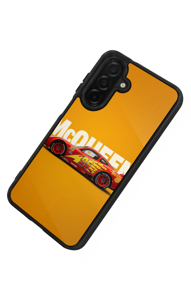 Samsung Galaxy A56 Uyumlu Şimsek McQueen Tasarımlı Glossy Premium Kılıf