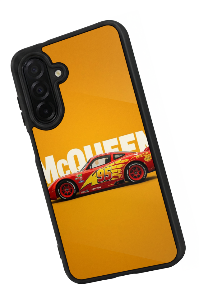 Samsung Galaxy A56 Uyumlu Şimsek McQueen Tasarımlı Glossy Premium Kılıf