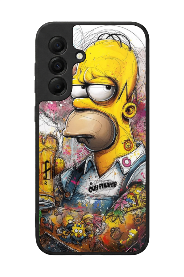 Samsung Galaxy A17 Uyumlu The Simpsons Tasarımlı Glossy Premium Kılıf