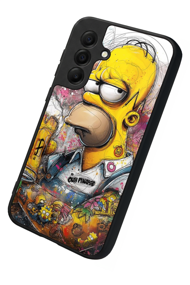 Samsung Galaxy A17 Uyumlu The Simpsons Tasarımlı Glossy Premium Kılıf