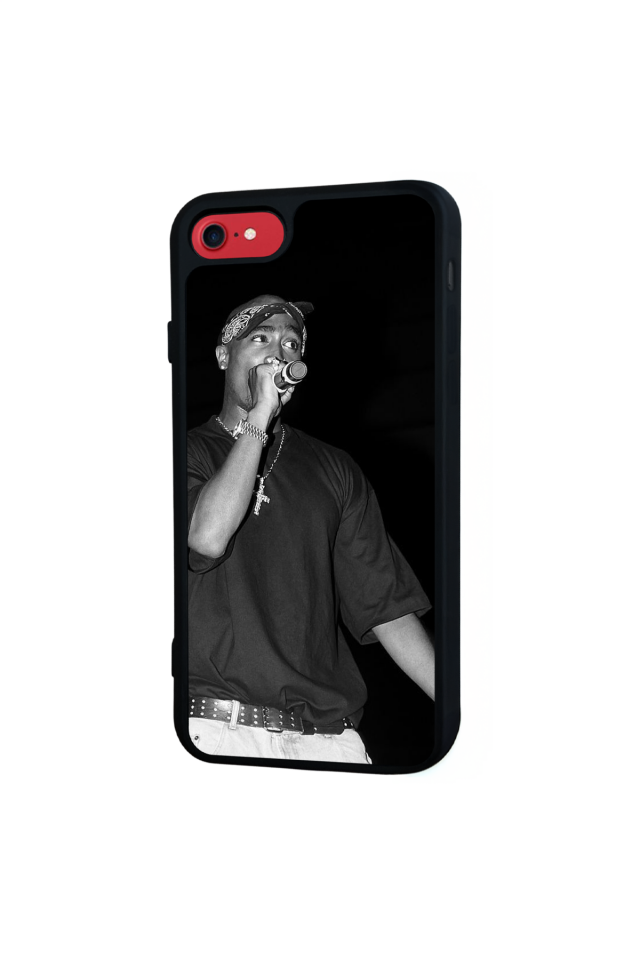 iPhone SE Uyumlu Tupac Tasarımlı Glossy Premium Kılıf
