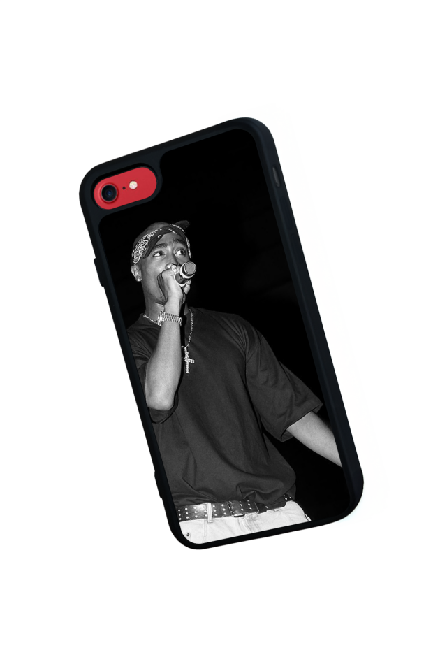 iPhone SE Uyumlu Tupac Tasarımlı Glossy Premium Kılıf