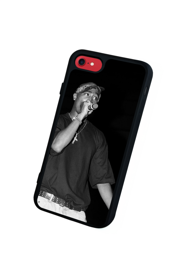 iPhone SE Uyumlu Tupac Tasarımlı Glossy Premium Kılıf