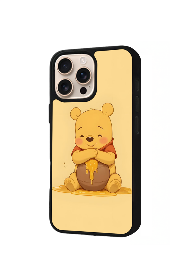 iPhone 15 Pro Max Uyumlu Winnie Tasarımlı Glossy Premium Kılıf