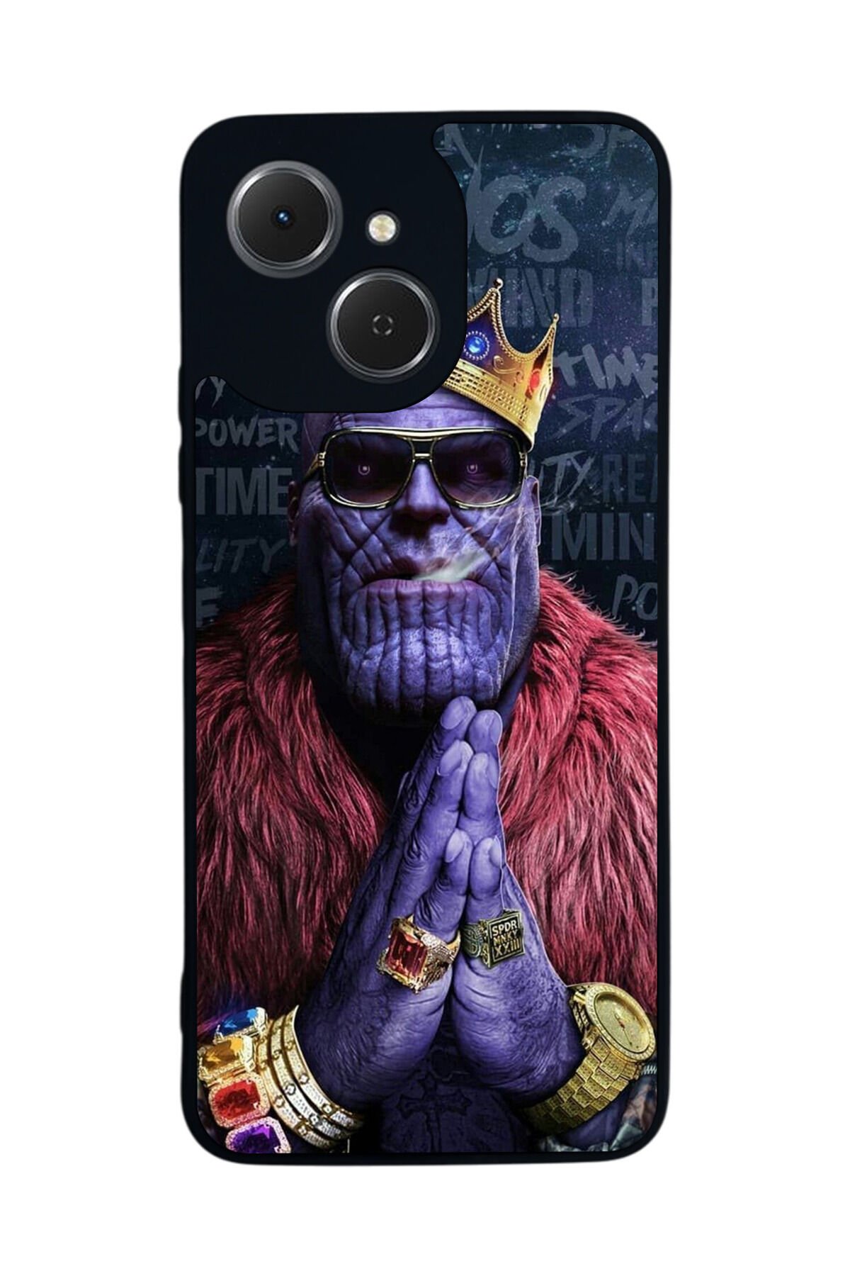 Tecno Spark 40C Uyumlu Thanos Tasarımlı Glossy Premium Kılıf