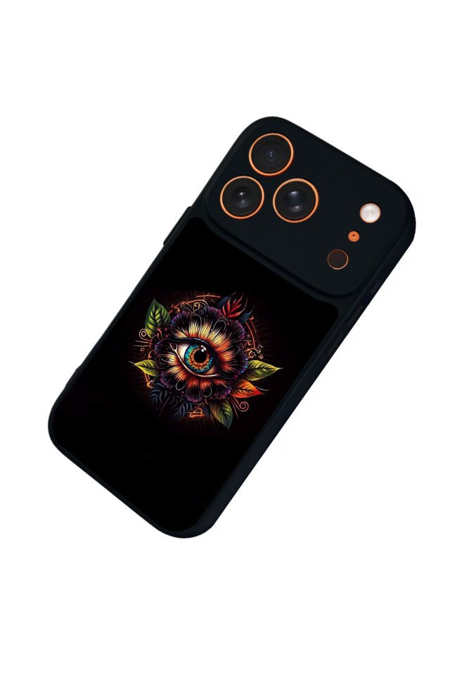 iPhone 17 Pro Max Uyumlu Göz Tasarımlı Glossy Premium Kılıf
