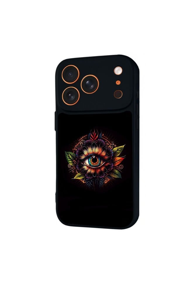 iPhone 17 Pro Max Uyumlu Göz Tasarımlı Glossy Premium Kılıf