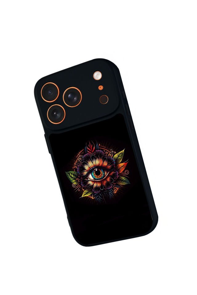 iPhone 17 Pro Max Uyumlu Göz Tasarımlı Glossy Premium Kılıf