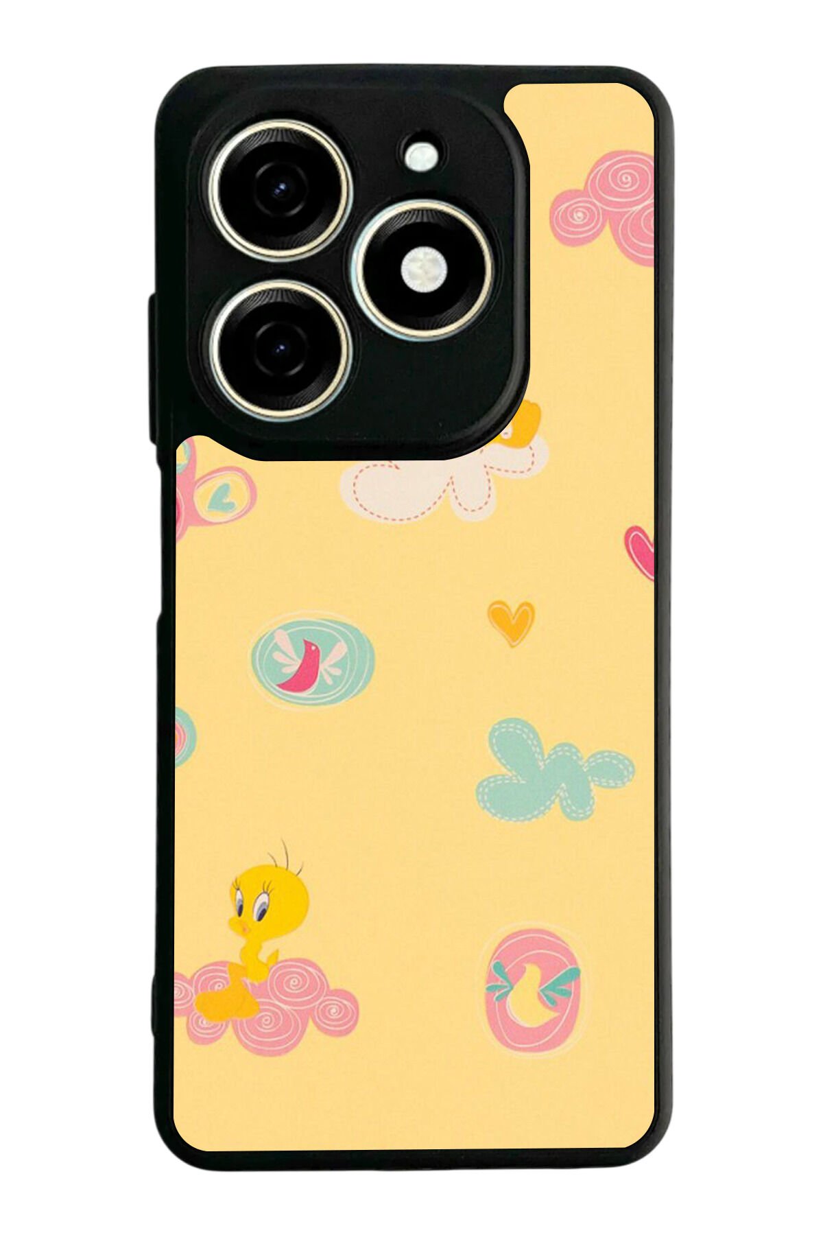 Infınıx Smart 8 Pro Uyumlu Tweety Tasarımlı Glossy Premium Kılıf