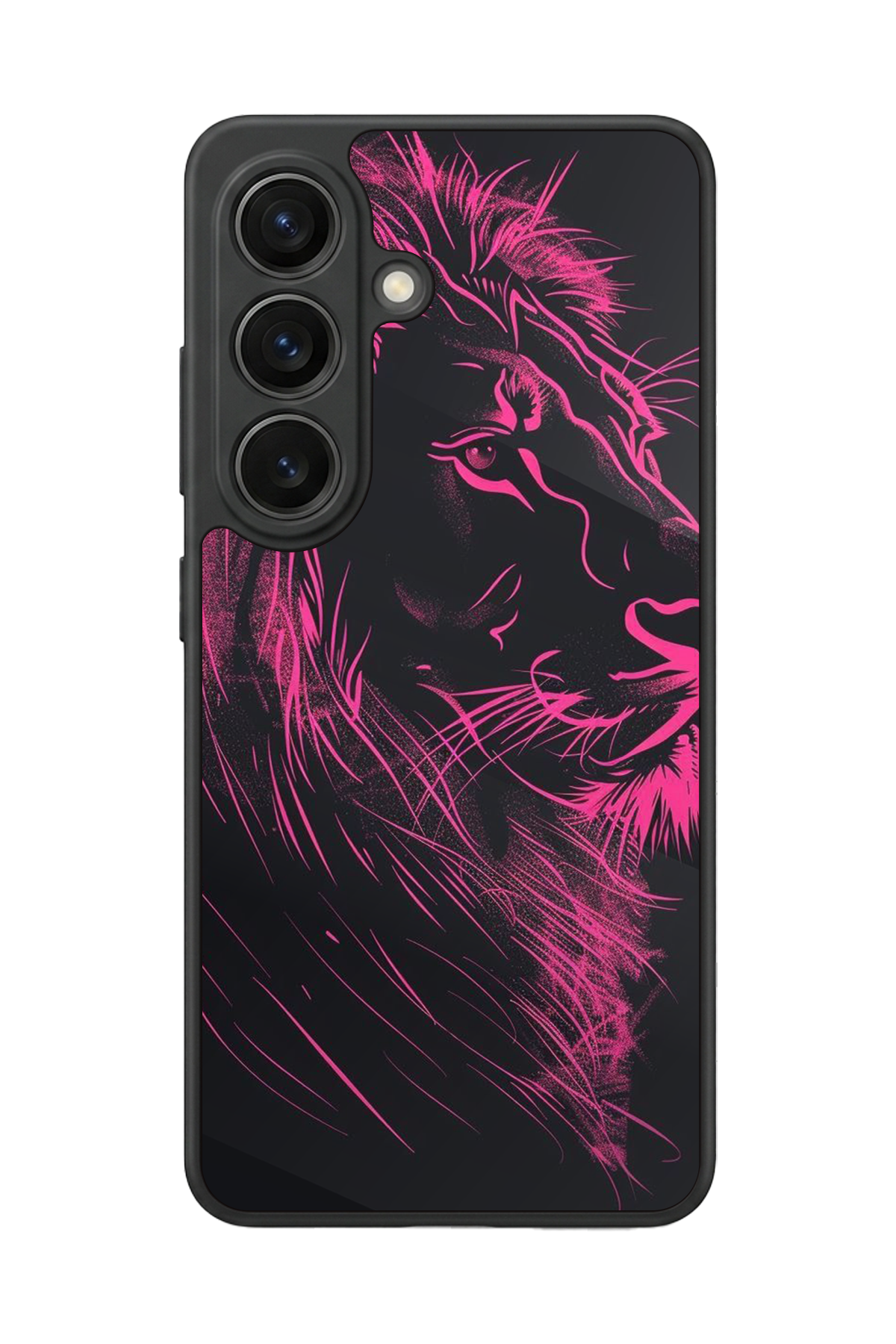 Samsung Galaxy S26 Uyumlu Aslan Tasarımlı Glossy Premium Kılıf