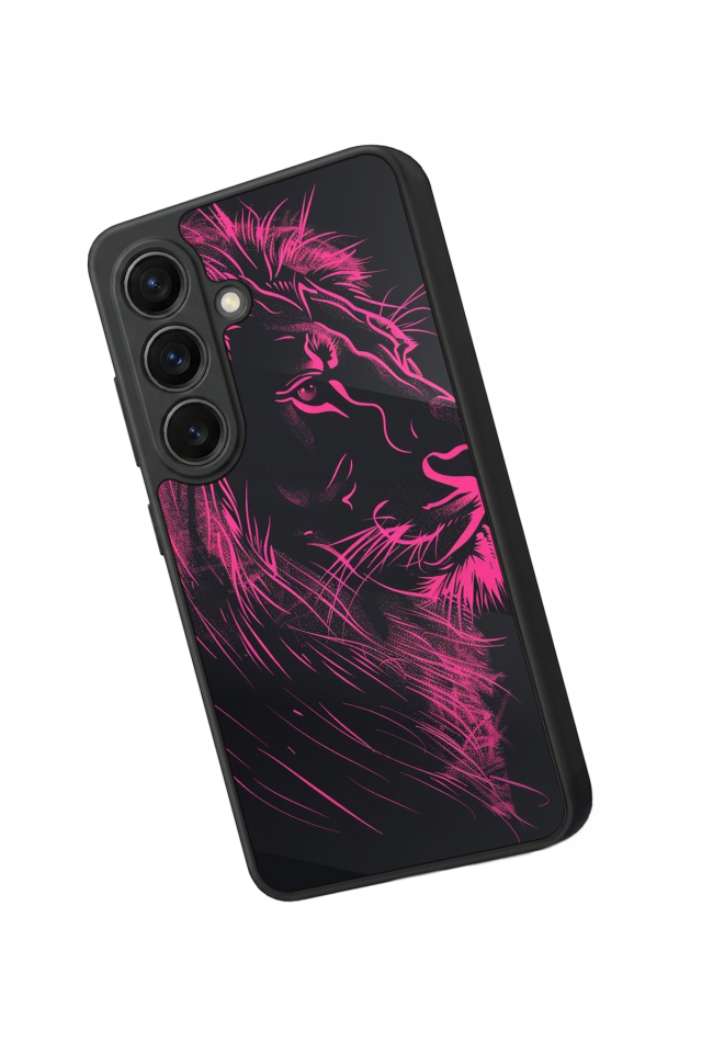 Samsung Galaxy S26 Uyumlu Aslan Tasarımlı Glossy Premium Kılıf