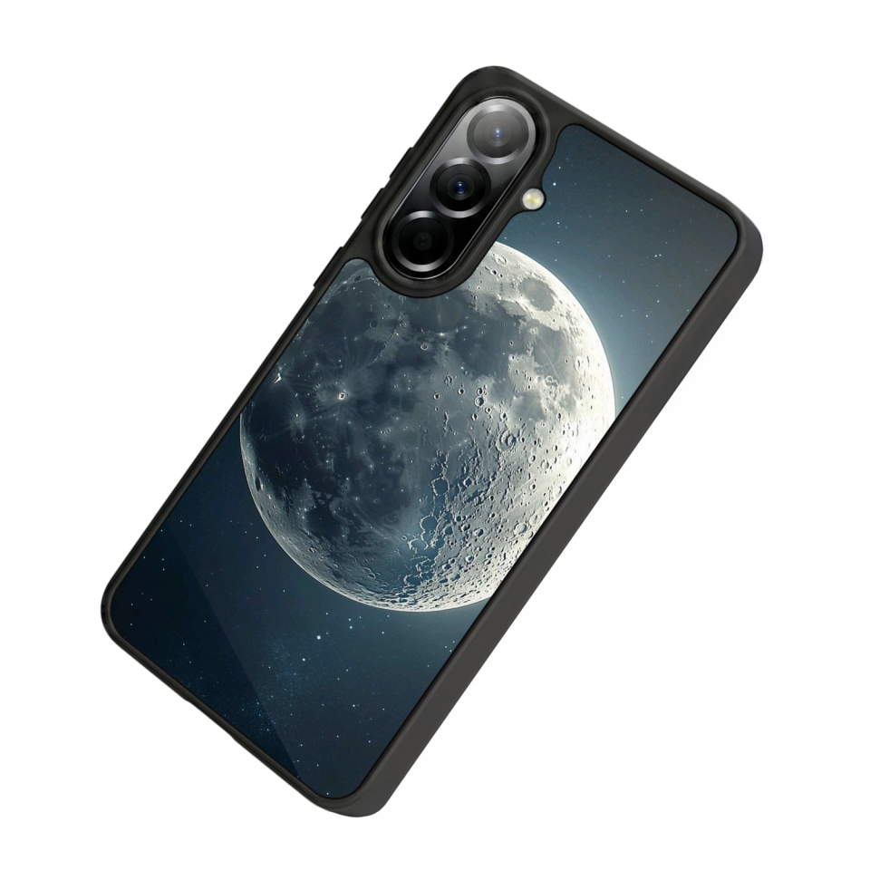 Samsung Galaxy A57 Uyumlu Ay Tasarımlı Glossy Premium Kılıf