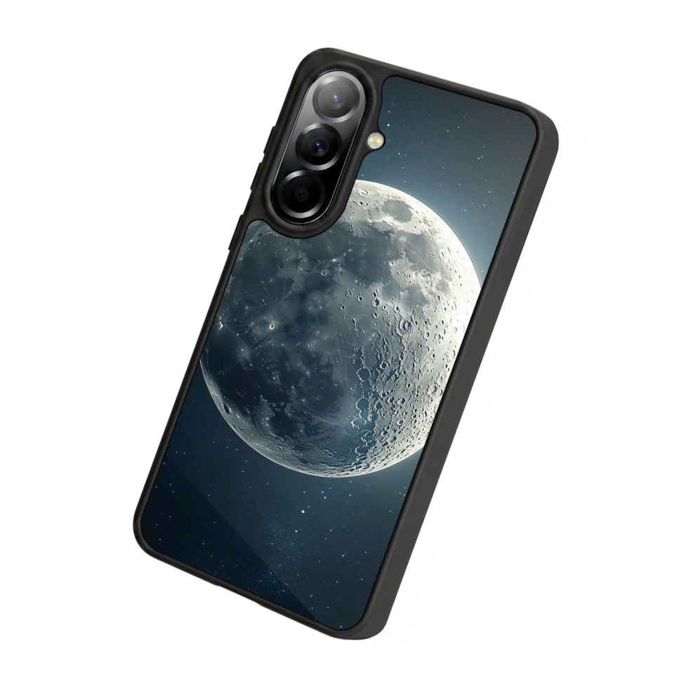 Samsung Galaxy A57 Uyumlu Ay Tasarımlı Glossy Premium Kılıf