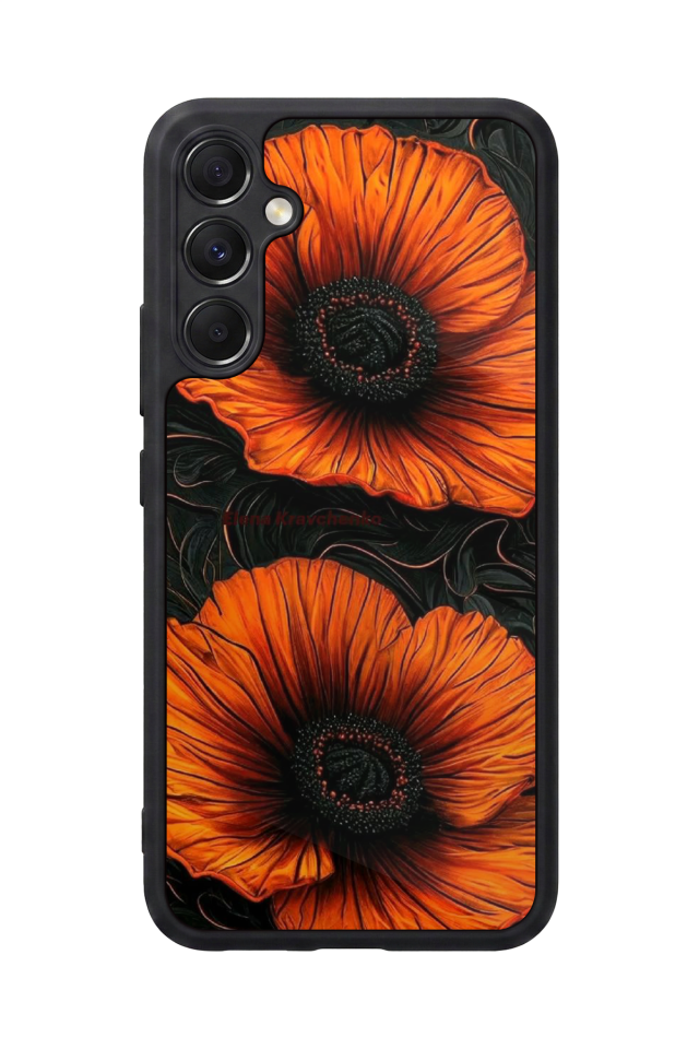 Samsung Galaxy M34 Uyumlu Botanik Tasarımlı Glossy Premium Kılıf