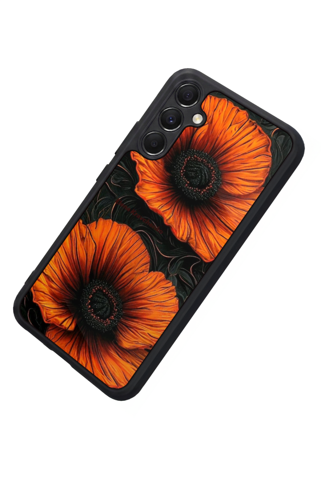 Samsung Galaxy M34 Uyumlu Botanik Tasarımlı Glossy Premium Kılıf