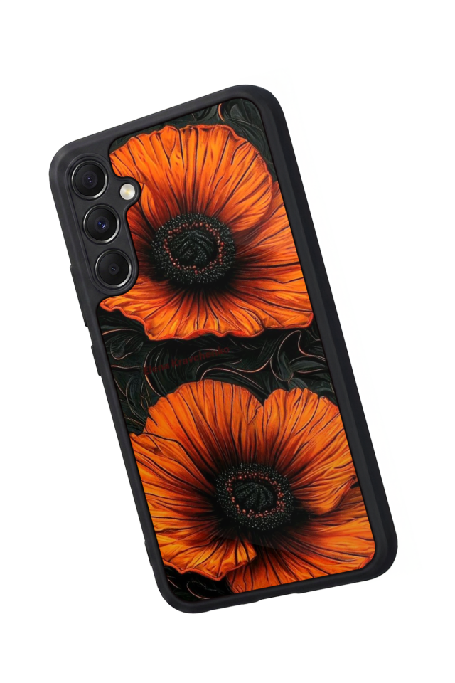 Samsung Galaxy M34 Uyumlu Botanik Tasarımlı Glossy Premium Kılıf