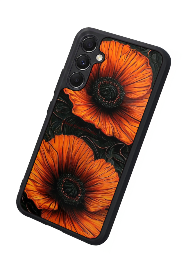 Samsung Galaxy M34 Uyumlu Botanik Tasarımlı Glossy Premium Kılıf