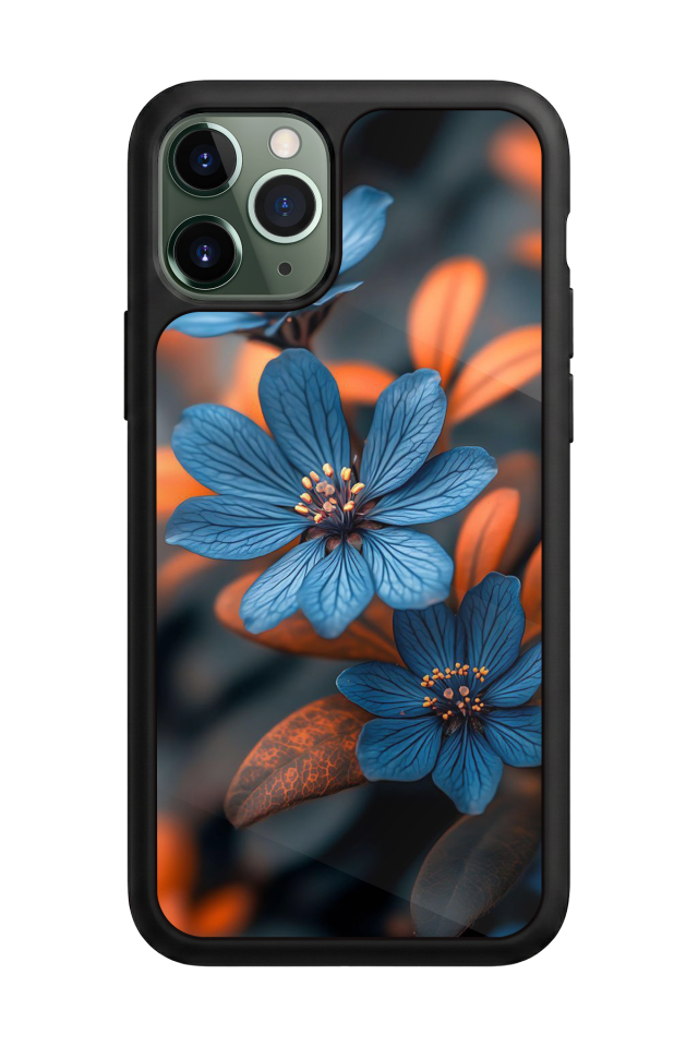 iPhone 11 Pro Uyumlu Cicek Tasarımlı Glossy Premium Kılıf