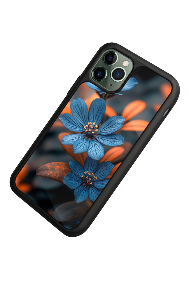 iPhone 11 Pro Uyumlu Cicek Tasarımlı Glossy Premium Kılıf