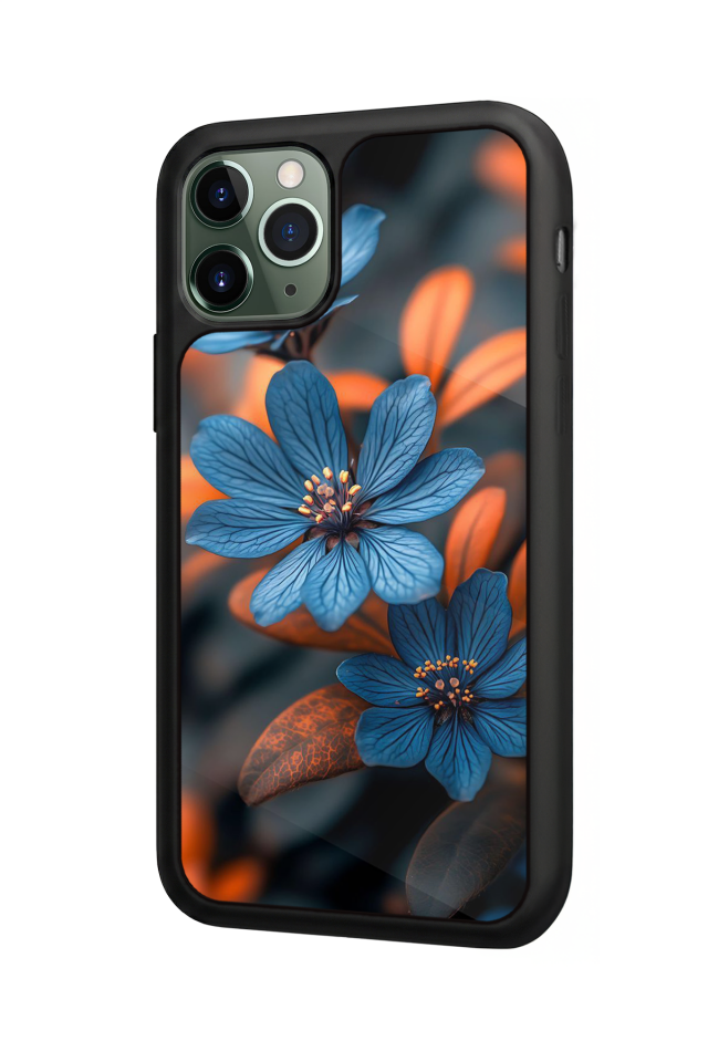 iPhone 11 Pro Uyumlu Cicek Tasarımlı Glossy Premium Kılıf